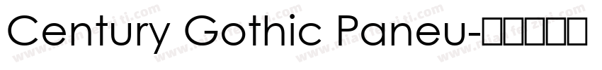 Century Gothic Paneu字体转换